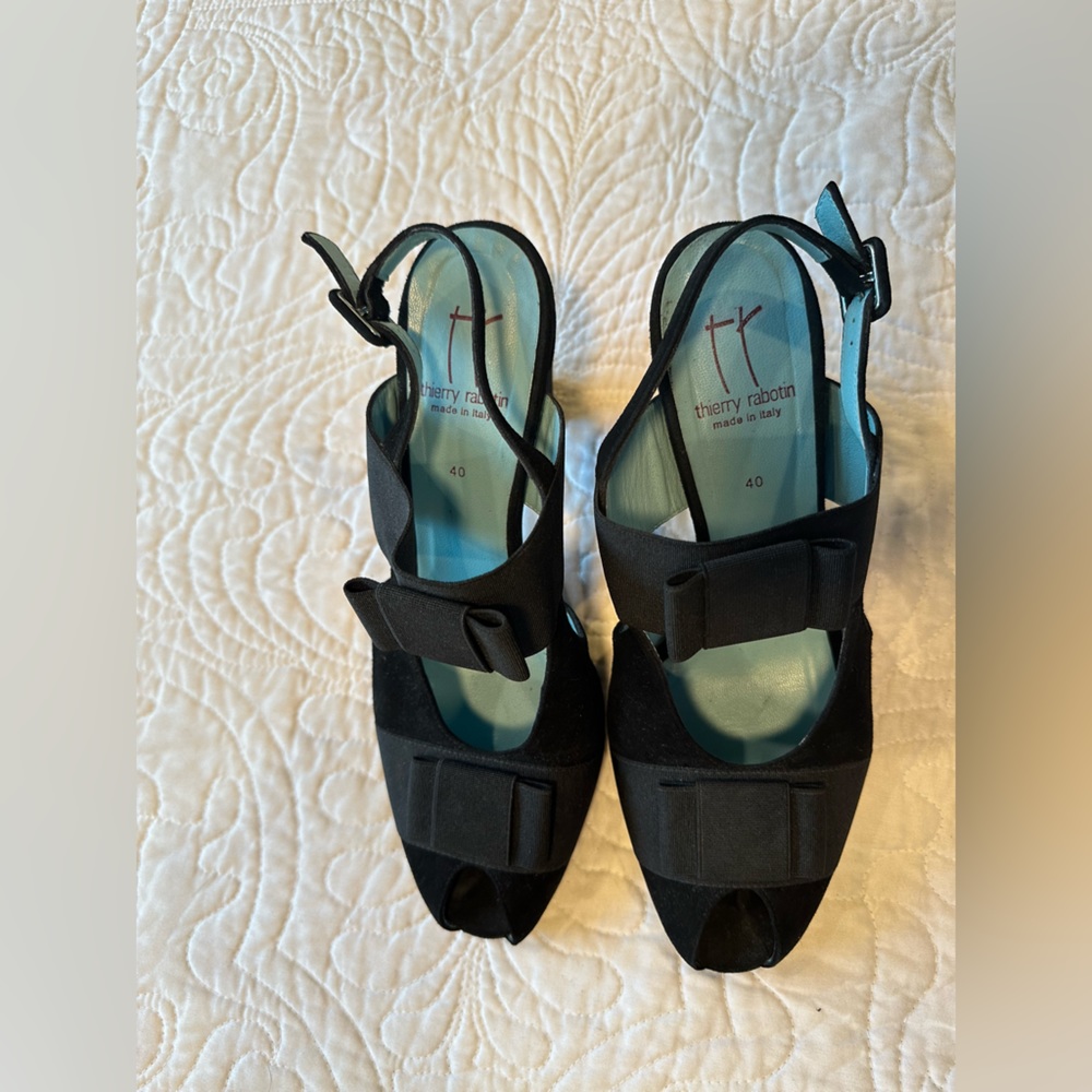 Thierry Rabotin Black Heels. Size EU 40.